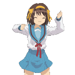 Haruhi Suzumiya dancing